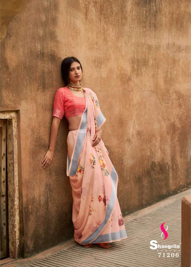 Shangrila Raaga Linen 7 Latest Fancy Party Wear Linen Designer Saree Collection